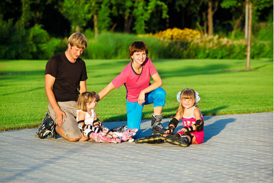 Inline Skates with Shock-Absorbing Wheels